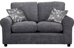 HOME Tabitha Regular Fabric Sofa - Charcoal